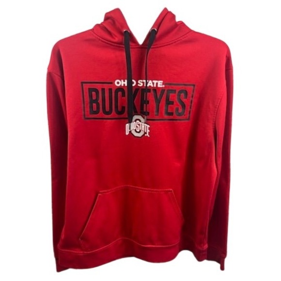 Ohio State Buckeyes NCAA Football Pullover Hoodie Sweatshirt - Mens Size Medium - Picture 1 of 5
